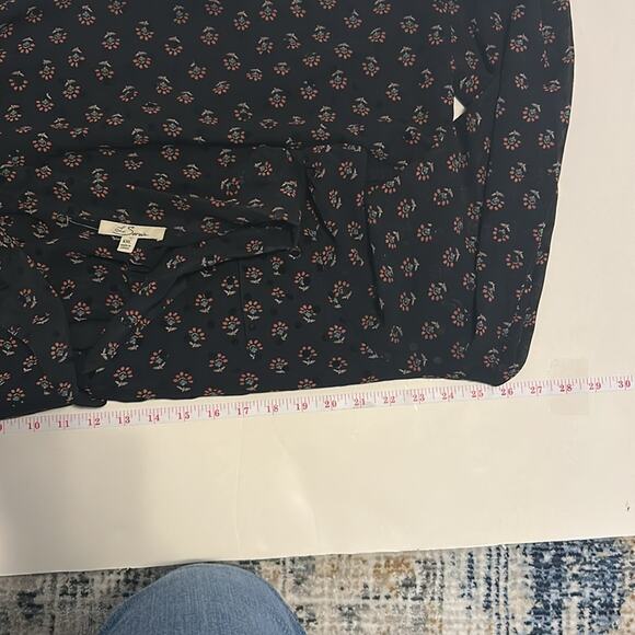 Les Serein Blouse XXL | NWOT | Boho velvet buttons | Workwear | Cottagecore Vibe - Picture 7 of 7